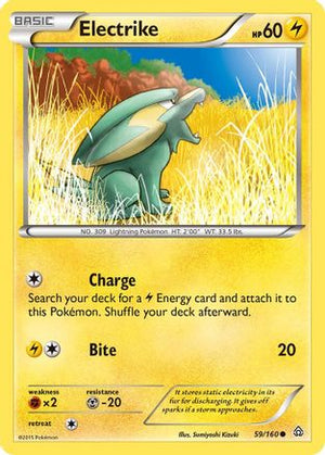 Electrike 59/160 - XY  Primal Clash Reverse Holofoil - Poke-Collect
