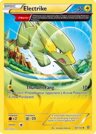 Electrike (Omega) 60/160 - XY  Primal Clash - Poke-Collect