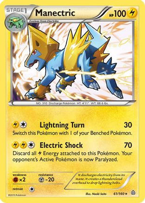 Manectric 61/160 - Primal Clash Reverse Holofoil - Poke-Collect
