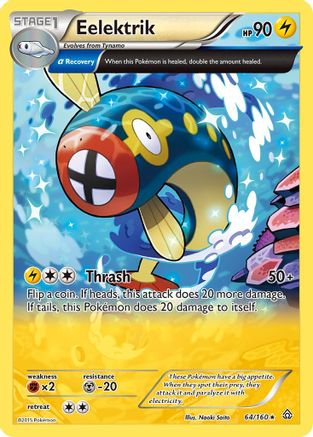 Eelektrik (Alpha) 64/160 - XY  Primal Clash Reverse Holofoil - Poke-Collect