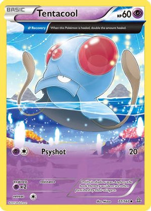 Tentacool 71/160 - Primal Clash Reverse Holofoil - Poke-Collect