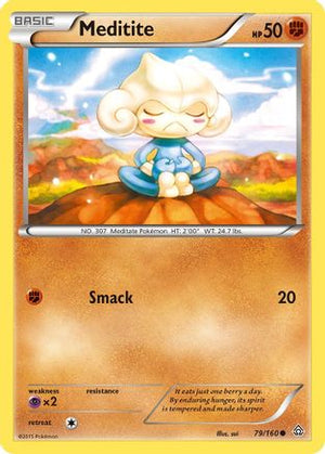 Meditite 79/160 - Primal Clash - Poke-Collect