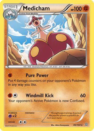Medicham 80/160 - XY  Primal Clash Holofoil - Poke-Collect