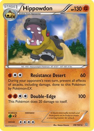 Hippowdon 88/160 - XY  Primal Clash Holofoil - Poke-Collect