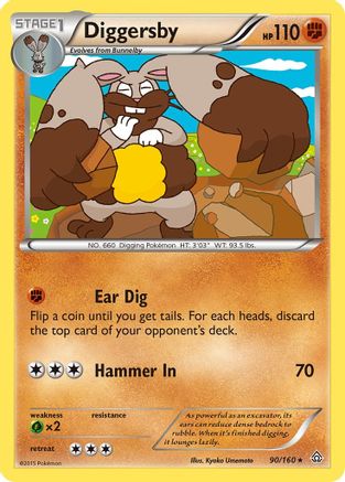 Diggersby 90/160 - XY  Primal Clash - Poke-Collect