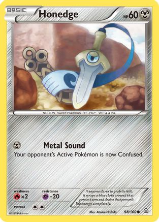 Honedge 98/160 - XY  Primal Clash Reverse Holofoil - Poke-Collect