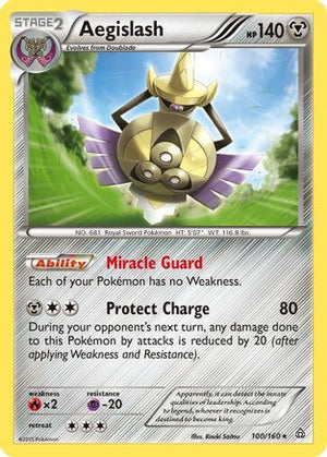 Aegislash 100/160 - Primal Clash Holofoil - Poke-Collect