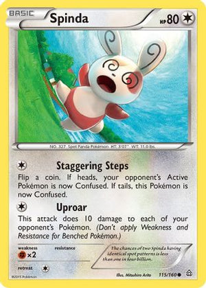 Spinda 115/160 - Primal Clash Reverse Holofoil - Poke-Collect
