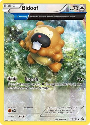 Bidoof (Alpha) 117/160 - XY  Primal Clash - Poke-Collect