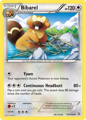 Bibarel 118/160 - Primal Clash Reverse Holofoil - Poke-Collect