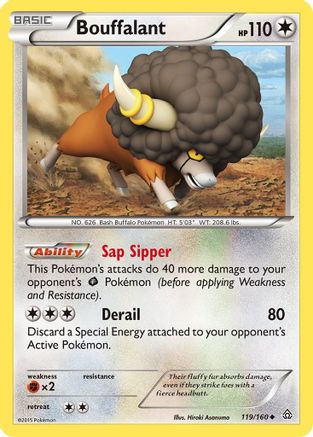 Bouffalant 119/160 - XY  Primal Clash Reverse Holofoil - Poke-Collect