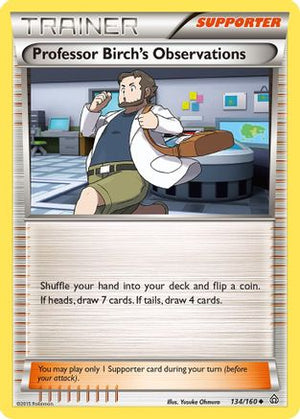 Professor Birch's Observations 134/160 - XY  Primal Clash Reverse Holofoil - Poke-Collect