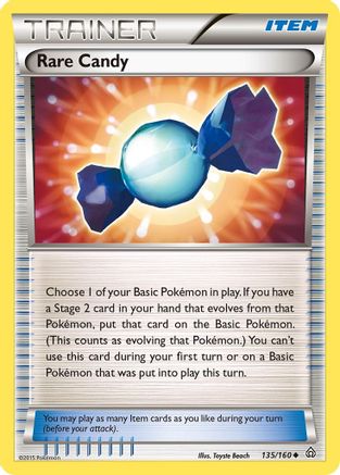 Rare Candy 135/160 - XY  Primal Clash Reverse Holofoil - Poke-Collect