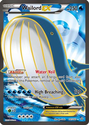 Wailord-EX 147/160 - Primal Clash Holofoil - Poke-Collect