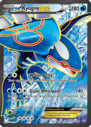 Kyogre EX (148 Full Art) 148/160 - XY  Primal Clash Holofoil - Poke-Collect