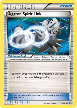 Aggron Spirit Link 123/160 - Primal Clash Reverse Holofoil - Poke-Collect