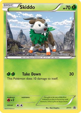Skiddo XY11/211 - XY Black Star Promos Holofoil - Poke-Collect