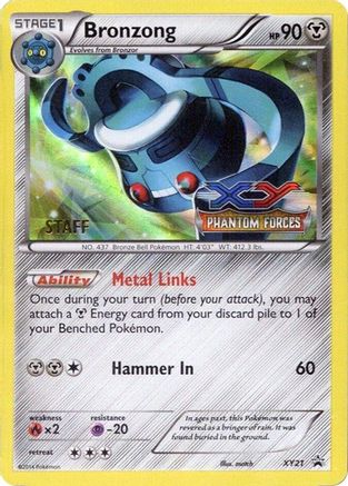 Bronzong - XY21 (Prerelease Promo) [Staff] XY21 - XY Promos Holofoil - Poke-Collect
