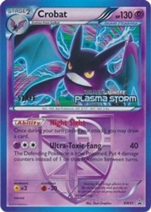 Crobat - BW51 (Team Plasma) (Prerelease) [Staff] BW51 - Black and White Promos Holofoil - Poke-Collect