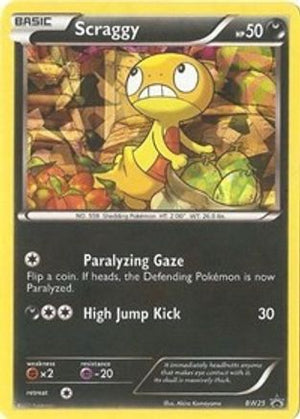Scraggy - BW25 (Cracked Ice Holo) BW25 - Black and White Promos Holofoil - Poke-Collect