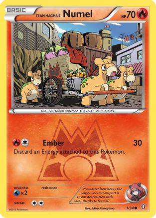 Team Magma's Numel 1/34 - Double Crisis - Poke-Collect