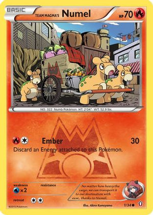 Team Magma's Numel 1/34 - Double Crisis - Poke-Collect