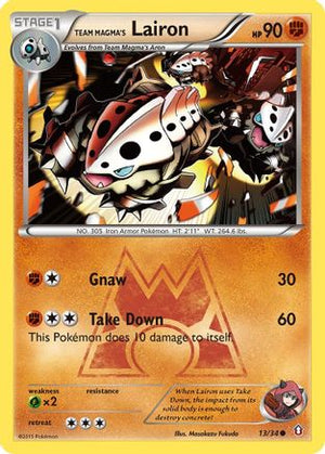 Team Magma's Lairon 13/34 - Double Crisis - Poke-Collect