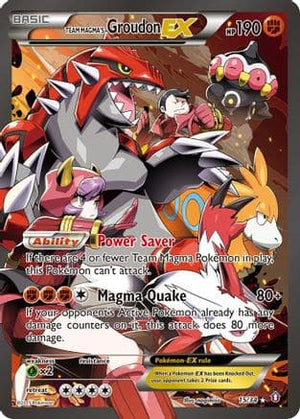 Team Magma's Groudon-EX 15/34 - Double Crisis Holofoil - Poke-Collect