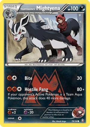 Team Magma's Mightyena 19/34 - Double Crisis - Poke-Collect