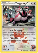 Team Magma's Zangoose 22/34 - Double Crisis Reverse Holofoil - Poke-Collect