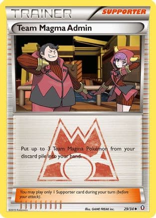 Team Magma Admin 29/34 - Double Crisis - Poke-Collect
