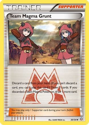 Team Magma Grunt 30/34 - Double Crisis Reverse Holofoil - Poke-Collect