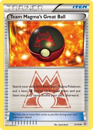 Team Magma's Great Ball 31/34 - Double Crisis Reverse Holofoil - Poke-Collect