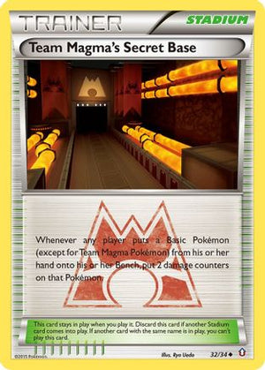 Team Magma's Secret Base 32/34 - Double Crisis - Poke-Collect