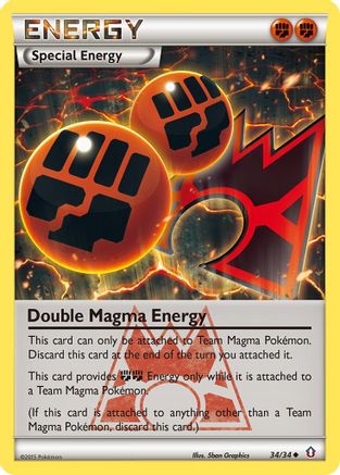 Double Magma Energy 34/34 - Double Crisis Reverse Holofoil - Poke-Collect