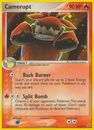 Camerupt 4/107 - Deoxys Reverse Holofoil - Poke-Collect
