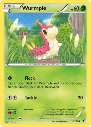 Wurmple 3/108 - Roaring Skies - Poke-Collect