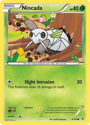 Nincada 9/108 - Roaring Skies Reverse Holofoil - Poke-Collect