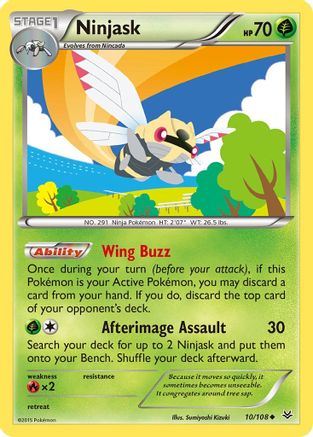 Ninjask 10/108 - XY  Roaring Skies - Poke-Collect