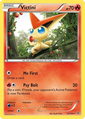 Victini 13/108 - Roaring Skies Reverse Holofoil - Poke-Collect