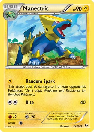 Manectric 25/108 - XY  Roaring Skies - Poke-Collect