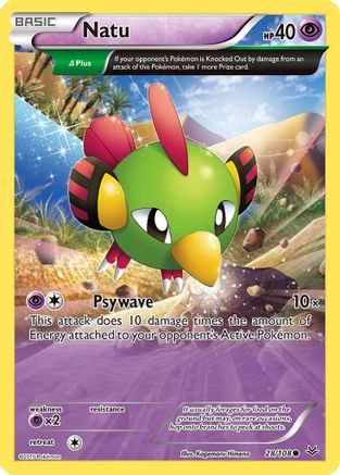 Natu (28 Delta) 28/108 - XY  Roaring Skies - Poke-Collect