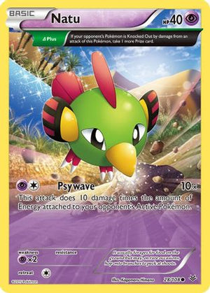 Natu 28/108 - Roaring Skies Reverse Holofoil - Poke-Collect