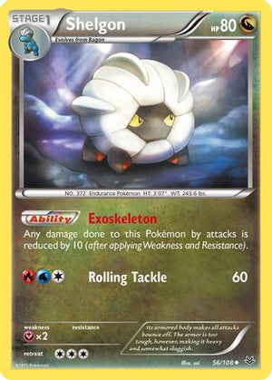 Shelgon 56/108 - Roaring Skies Reverse Holofoil - Poke-Collect