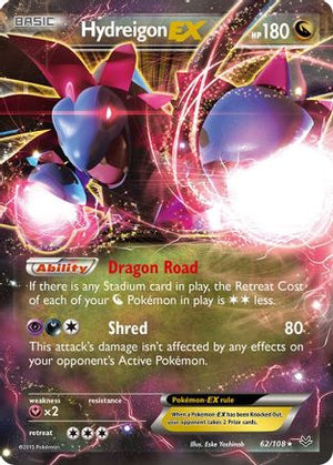 Hydreigon-EX 62/108 - Roaring Skies Holofoil - Poke-Collect