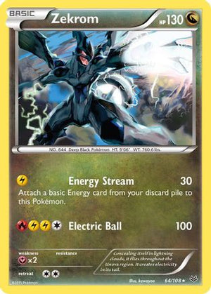 Zekrom 64/108 - Roaring Skies Reverse Holofoil - Poke-Collect