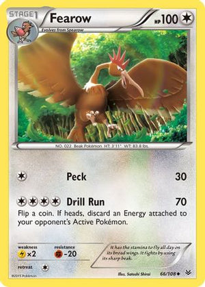 Fearow 66/108 - Roaring Skies Reverse Holofoil - Poke-Collect