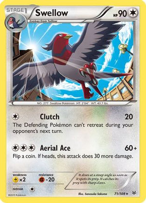 Swellow 71/108 - Roaring Skies - Poke-Collect