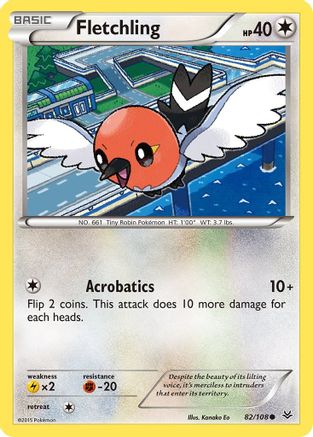 Fletchling 82/108 - XY  Roaring Skies - Poke-Collect