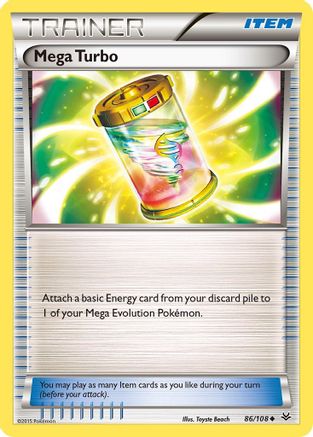 Mega Turbo 86/108 - XY  Roaring Skies Reverse Holofoil - Poke-Collect